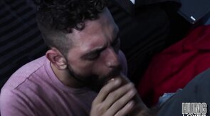 Bearded gay get assfucked by horny stud
