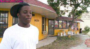 Pulled black dude buttfucked by stranger