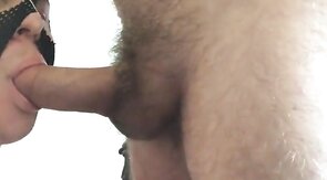 Twink Blows Daddy's Big Cock, Gets Cum-Filled Reward