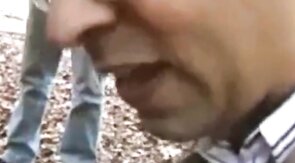 Old Daddies Sucking Outdoors