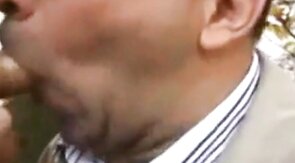 Old Daddies Sucking Outdoors