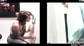 Fooled skinny str8 guy in glory hole