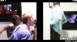 Fooled skinny str8 guy in glory hole