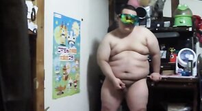 Asian Chub Jerks Off Solo