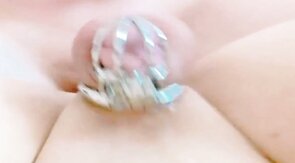 Sissygasm - Cumming in Chastity, a Twink's Anal Adventure