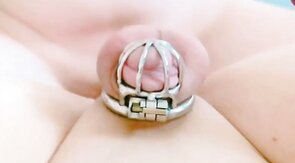 Sissygasm - Cumming in Chastity, a Twink's Anal Adventure