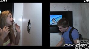 Amateur str8 fooled in gloryhole