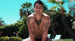 Real handsome jocks barebacking in 4some
