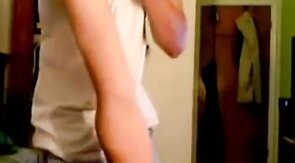 Big Cock Handjob by a Hot Amateur Man on Webcam