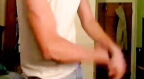 Big Cock Handjob by a Hot Amateur Man on Webcam