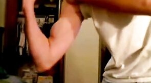 Big Cock Handjob by a Hot Amateur Man on Webcam