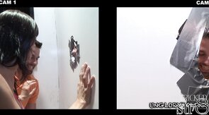 Real str8 guy got blowjob in gloryhole