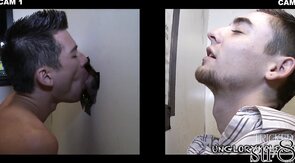 Tricked naughty str8 jock in glory hole