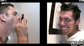 Handsome horny str8 visits gay gloryhole