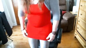 Crossdresser Plays With Buttplug On Webcam
