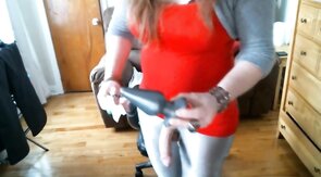 Crossdresser Plays With Buttplug On Webcam