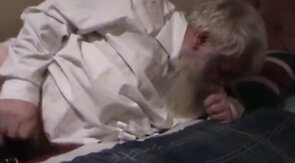 Fat Bear Daddy Wanks His Small Cock