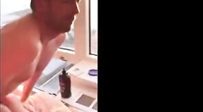 Straight Hunk Fucks a Sex Toy on Camera