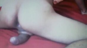 Hairy Bear Rubbing His Huge Cock on Cam