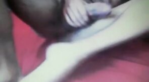 Hairy Bear Rubbing His Huge Cock on Cam