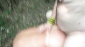 Pissing Master Uses Slave Outdoors for Pleasure
