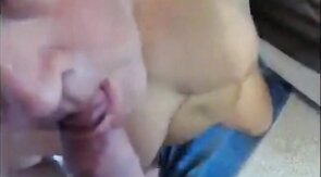 Daddy Sucks a Tasty Cock in Amateur Bear Blowjob Video