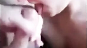 Daddy gives twink his first blowjob