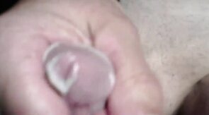 Twink's Webcam Handjob: Small Cock, Big Condom Fun