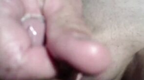Twink's Webcam Handjob: Small Cock, Big Condom Fun