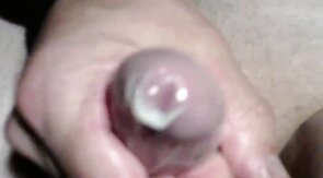 Twink's Webcam Handjob: Small Cock, Big Condom Fun