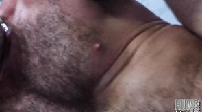 Hairy jock analdrilled hard by his BF