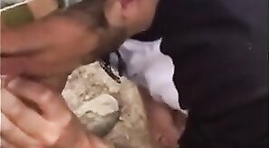 Fat Cock Sucking in the Woods by Horny Amateur