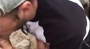 Fat Cock Sucking in the Woods by Horny Amateur