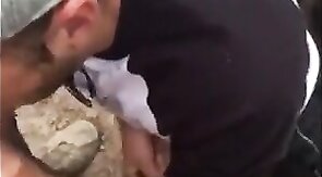 Fat Cock Sucking in the Woods by Horny Amateur