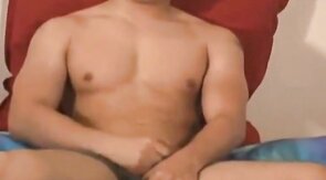Asian Twink Strokes His Prick