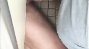Big Cock Amateur Blowjob in a Public Restroom