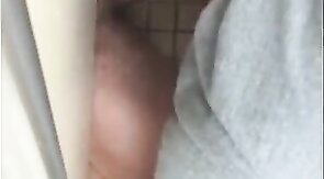 Big Cock Amateur Blowjob in a Public Restroom