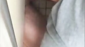 Big Cock Amateur Blowjob in a Public Restroom