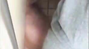 Big Cock Amateur Blowjob in a Public Restroom
