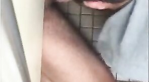 Big Cock Amateur Blowjob in a Public Restroom