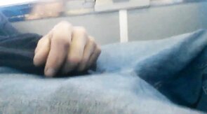 Str8 Big-Cock Hunk Strokes on the Bus