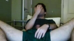 Twink Flashes Cock on Webcam