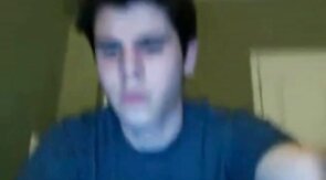 Twink Flashes Cock on Webcam