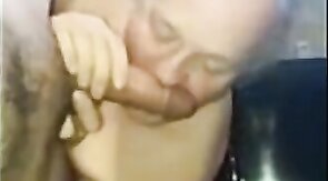 Fat Daddy Bareback Blowjob