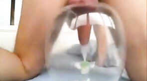 Pop! Goes the Condom Balloon with a Big Cock
