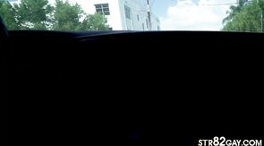 Naive horny str8 cockbouncing on jock