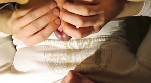 Swallowing Thick Cum Load - Amateur Twink Loves It Creamy