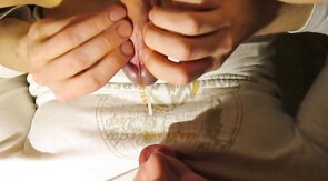 Swallowing Thick Cum Load - Amateur Twink Loves It Creamy