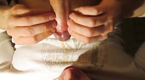 Swallowing Thick Cum Load - Amateur Twink Loves It Creamy