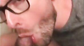 Black Guy Fucks White Guy's Mouth with Big Cock